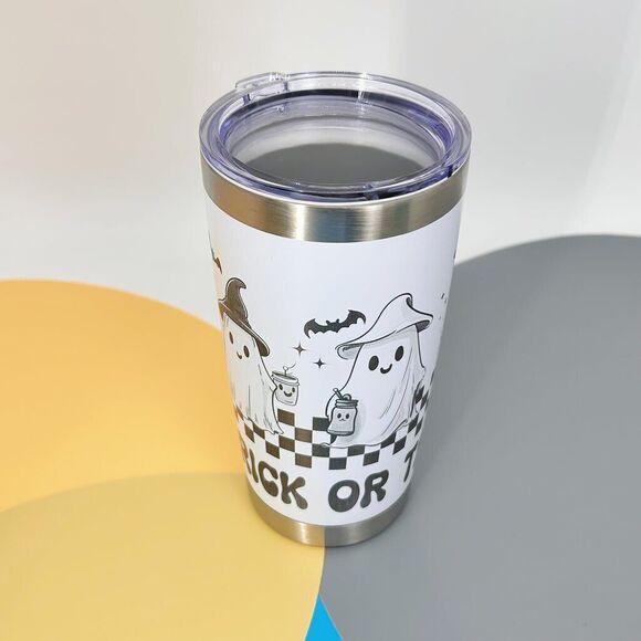 Halloween Tumbler with Straw Gift Box 20oz Stainless Steel Spooky Season - Picture 6 of 6